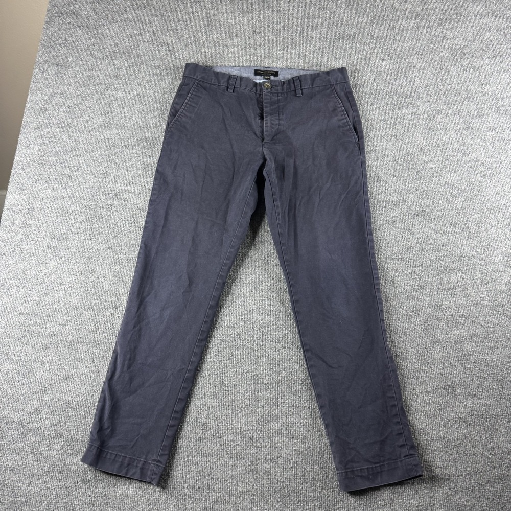 Banana Republic Pants Mens 31x28 Blue Mason Chino Stretch Flat Front Casual Prep